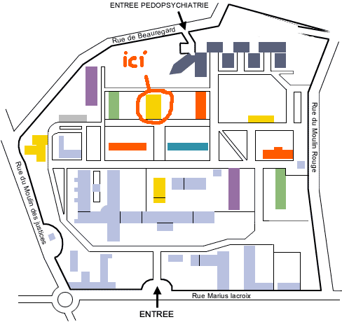 Plan d'accs au Club de Boxe Marius Lacroix.